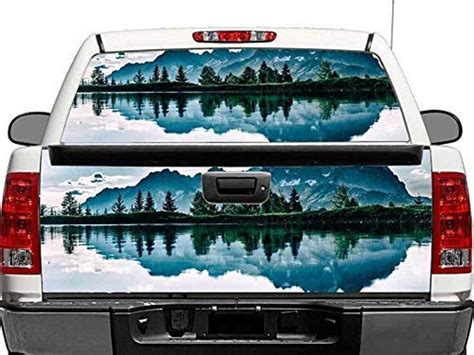 custom rear windows decals  pick  trucks tint perforated etsy