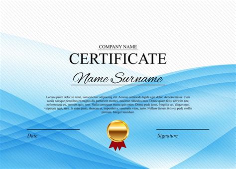 certificate template background award diploma design blank