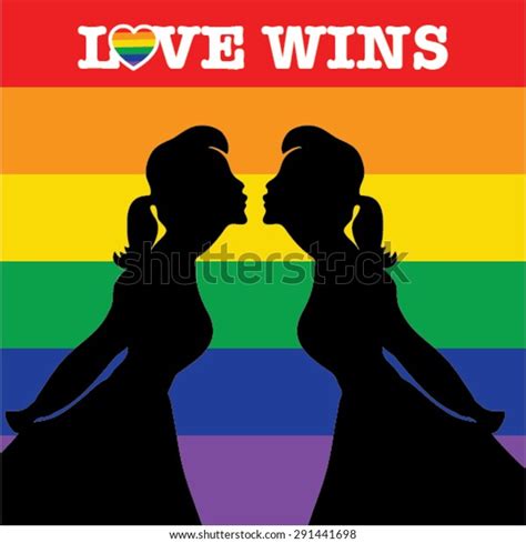 Same Sex Marriage Love Wins Vector Stock Vector Royalty