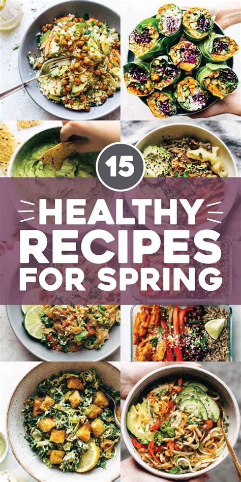 healthy spring recipes pinch  yum