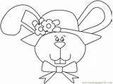 Easter Coloring Bunny Pages Face Colouring Rabbit Kids Rabbits Hat Bunnies Ws Sample Spring Printable Template Para Popular Sheets Rabiscos sketch template