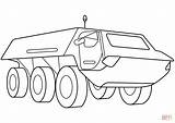Coloring Vehicle Armored Security Pages Printable Drawing Army Vehicles Categories sketch template