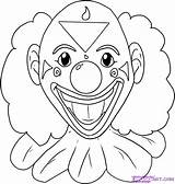 Clown Coloring Scary Pages Draw Evil Drawing Step Color Clowns Killer Cry Creepy Joker Later Colour Face Easy Clipart Drawings sketch template
