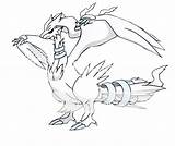 Reshiram Pokemon Coloring Pages Template sketch template