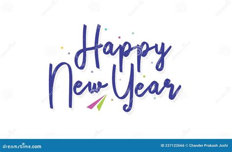 cursive calligraphic card   year happy  year wishing greeting