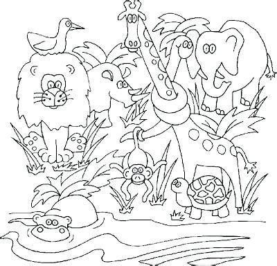 jungle animals coloring pages preschool  getcoloringscom