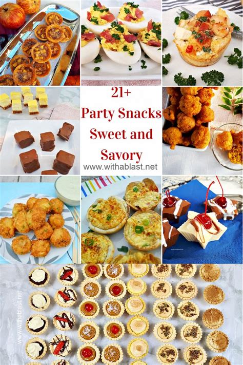 party snacks sweet  savory
