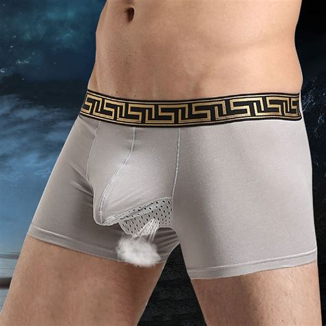 Underwear Men Men S Hollow Out Separates Scrotum Design Modal Cotton