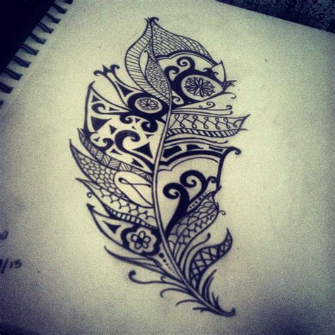 feather tattoo tribal tattoos pinterest