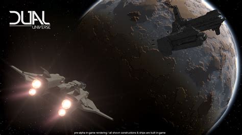 dual universe combines sci fi star systems  minecraft vg