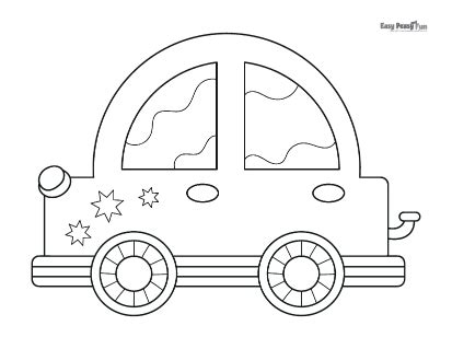 car coloring pages  printable sheets easy peasy  fun
