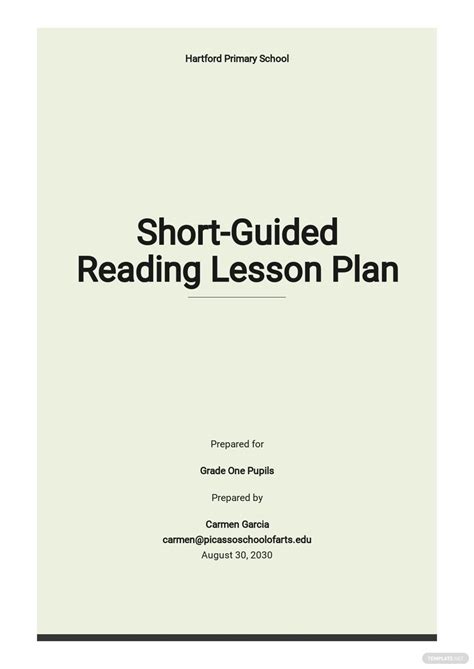 guided reading lesson plan templates  downloads templatenet