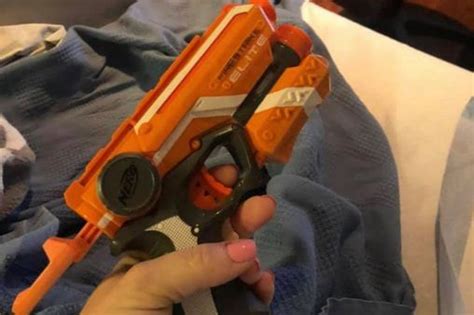 Mum Uses Nerf Gun To Keep Husband Awake While She Recovered From Giving