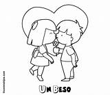 Beso Besos Malvorlage Ausmalen Entre Ausmalbilder Kuss Zeichnen Conmishijos Blumen sketch template