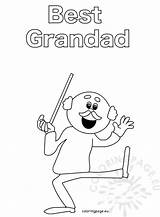 Grandad Coloring Coloringpage sketch template