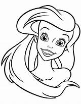 Coloring Pages Mermaid Little Printable Popular sketch template