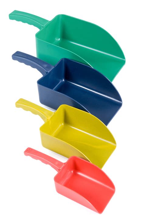 plastic hand scoops colour coded plastic scoops food grade scoops