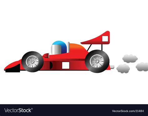 cartoon racing car royalty  vector image vectorstock
