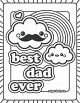 Coloring Pages Dad Birthday Ever Happy Daddy Mom Kawaii Sheets Father Printable Drawing Papa Daughter Dads Color Fathers Welcome Print sketch template
