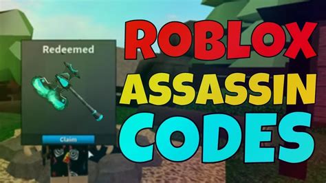 roblox assassin codes working  youtube