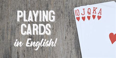 learn card game vocabulary  english