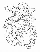 Crocodile Krokodil Alligator Ausmalbilder Crocodiles Coloringhome Procoloring Letzte sketch template