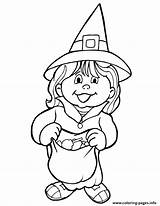Witch Coloring Pages Kids Halloween Costume Color Face Clipart Trick Printable Drawings Cliparts Treater Print Broom Printables Gif Books Library sketch template