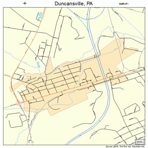 duncansville pennsylvania street map