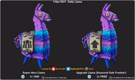 daily llama apr  llamas rfortnite