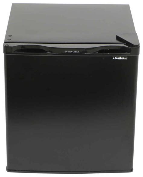 everchill rv mini refrigerator w freezer 1 6 cu ft 115v black
