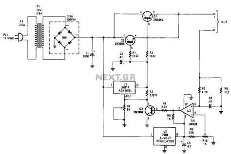 battery charger  scr circuit diagram