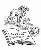 Coloring Pages Bible Creation Beginning Story Printables God Created Biblical Clipart Made Animals Children Old School Colouring Sunday Genesis Testament sketch template