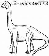 Brachiosaurus Colorings Sketch sketch template