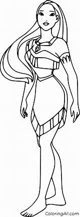 Pocahontas sketch template