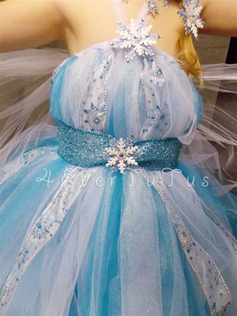 queen elsa frozen elastic tutu dress