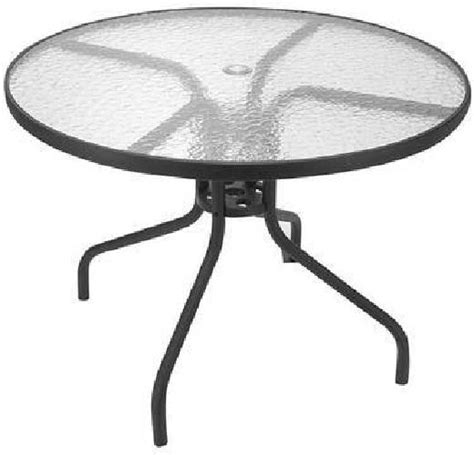 59 Spartan 40 Round Glass Top Patio Table For Sale In Glendale