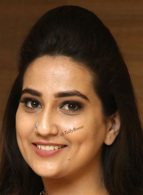 Indian Tv Actress Manjusha Hot Nose Pin Face Closeup Photos