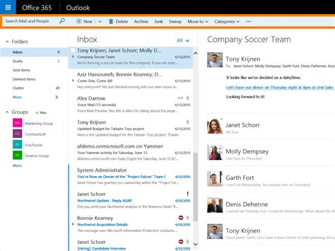 web version  outlook  office  business users    ui
