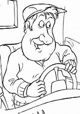 Driver Coloring Pages sketch template