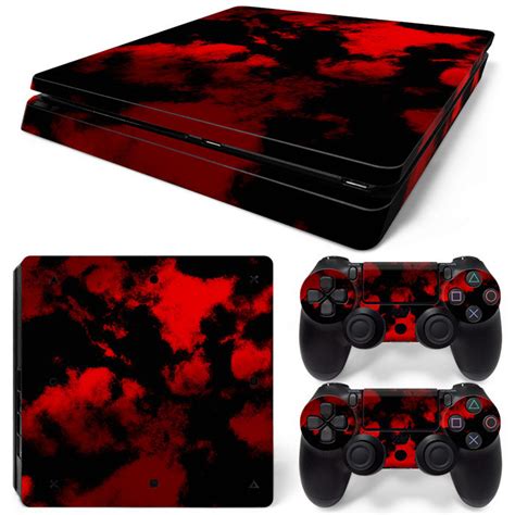 army camouflage red ps slim console skins ps slim console skins consoleskins