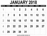 Calendar January Printable Print sketch template