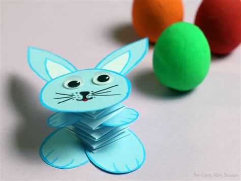 paper bunny craft  centsable shoppin