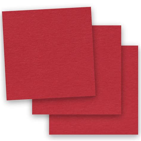 basics red  square paper  cardstock  pk quality