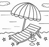 Beach Umbrella Colorear Urlaub Ausmalen Cool2bkids Malvorlage Sombrilla Hamaca Coloringonly Hammock sketch template