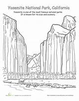 Park Yosemite Canyon Arches Colouring sketch template