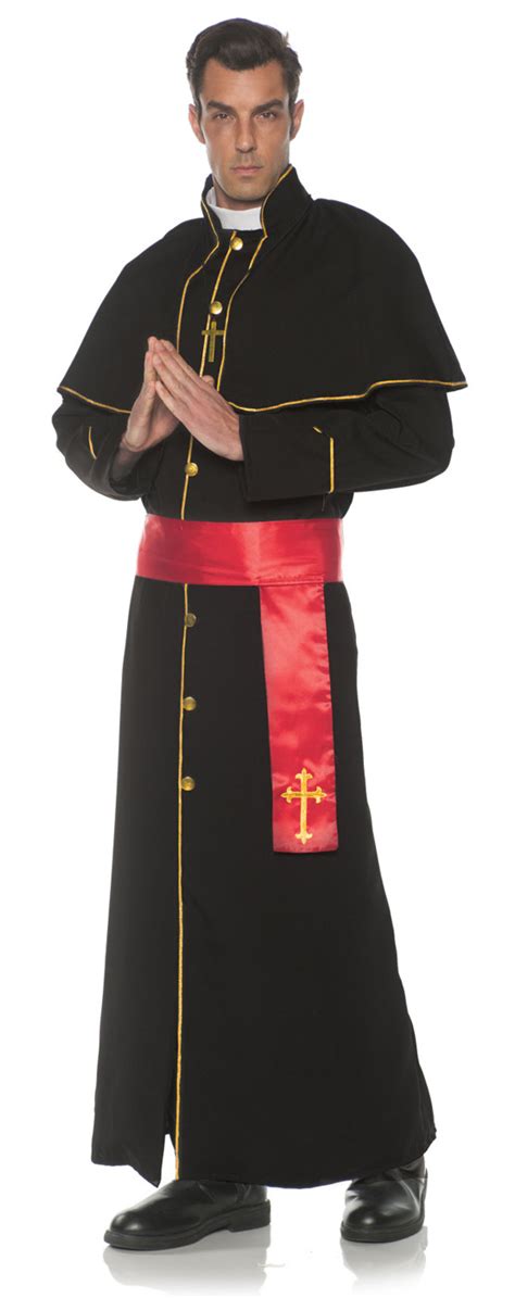 Father Mens Adult Religious Leader Priest Halloween Costume Os