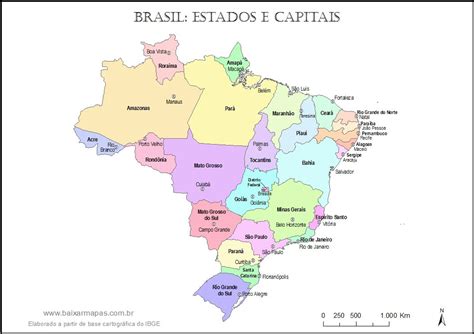 Para Saber Mais Geografia Mapa Do Brasil