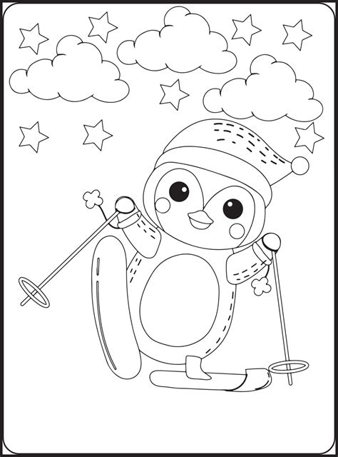 winter animals coloring pages home design ideas