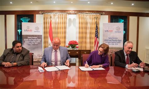 Usaid And Pepsico Egypt Sign A Memorandum Of Understanding To Support