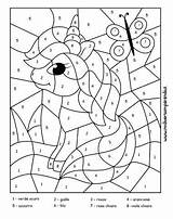 Unicorno Colorare Numeri Disegni Artigianato Farfalla sketch template